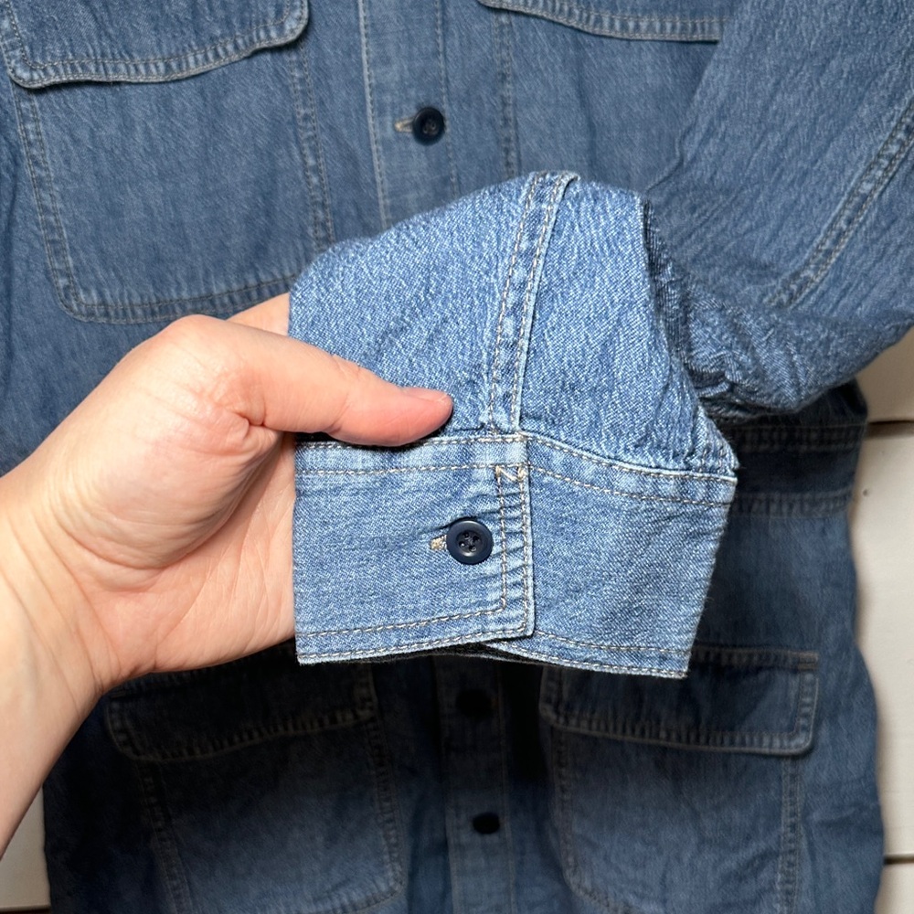 Madewell Denim Utility Shirtdress - Picture 5 of 13